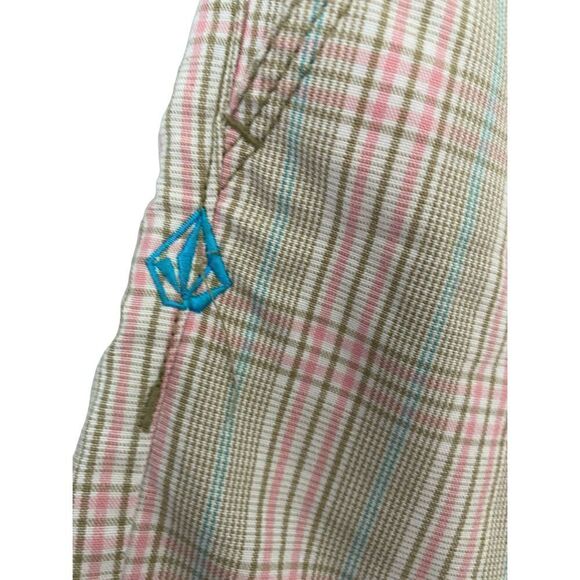 Velcom Women’s Chino/plaid pink and green/4 pockets/size small - Picture 4 of 6